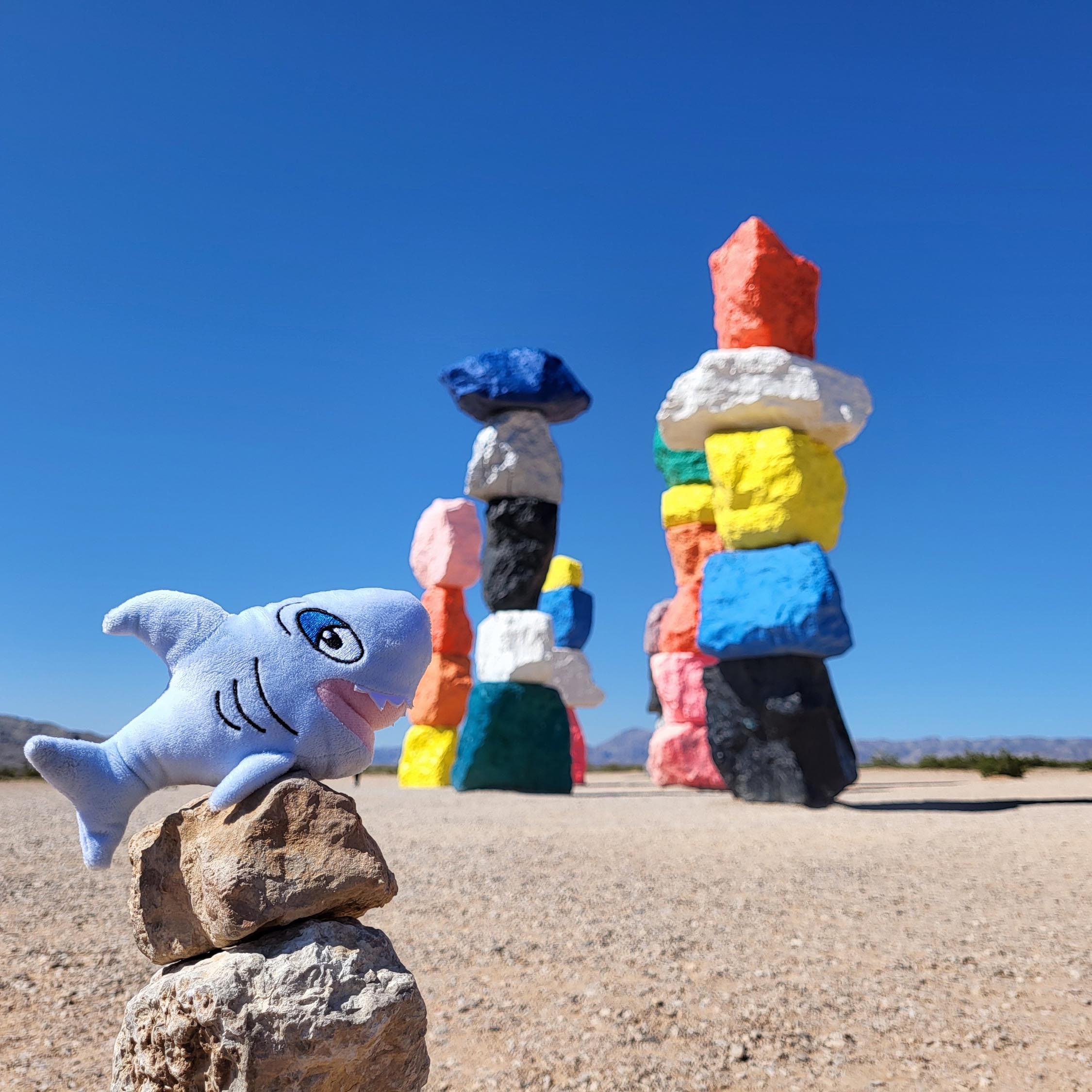 Seven Magic Mountains in Las Vegas Haini4KIDS Weltreise